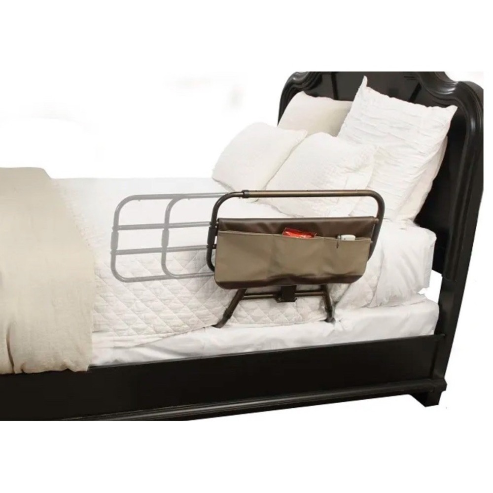 Signature Life Sleep Safe Bed Rail Adjustable 26"-42" Fall Protect & Handle NIB